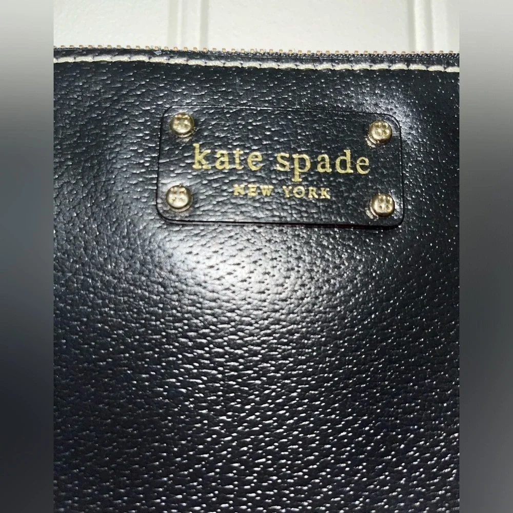 Kate Spade Women's Black Evening Bag With Gold Hardware